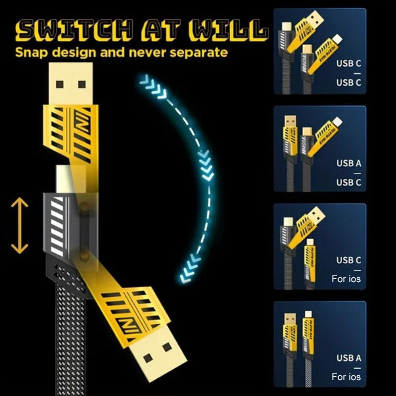 4 in 1 PD 27W 65W Fast Charging Cable-1