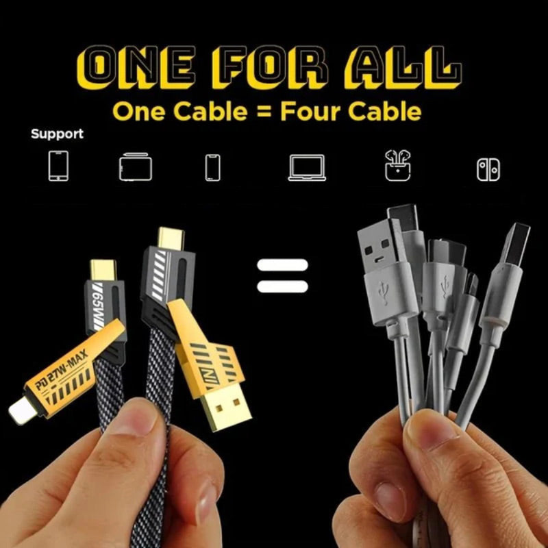 4 in 1 PD 27W 65W Fast Charging Cable-2