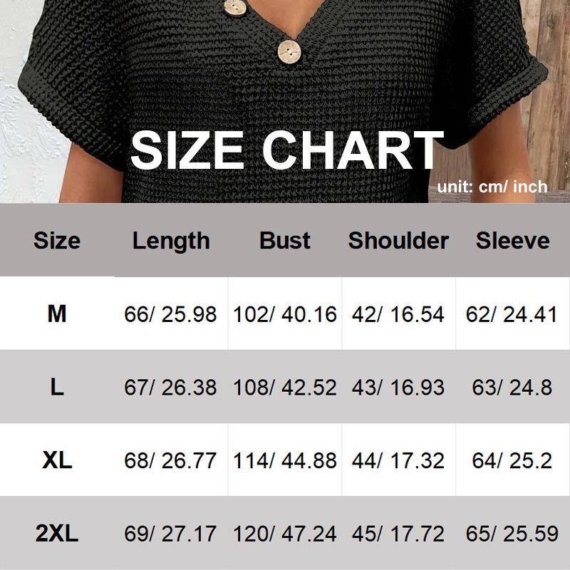 Women’s Stylish V-neck Short-sleeved Top-6