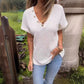 Women’s Stylish V-neck Short-sleeved Top-5