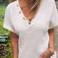 Women’s Stylish V-neck Short-sleeved Top-11