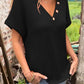 Women’s Stylish V-neck Short-sleeved Top-12