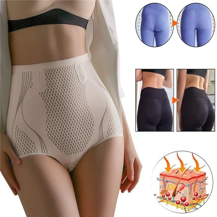 Ice Silk Ion Fibre Tummy Control Underpants-3