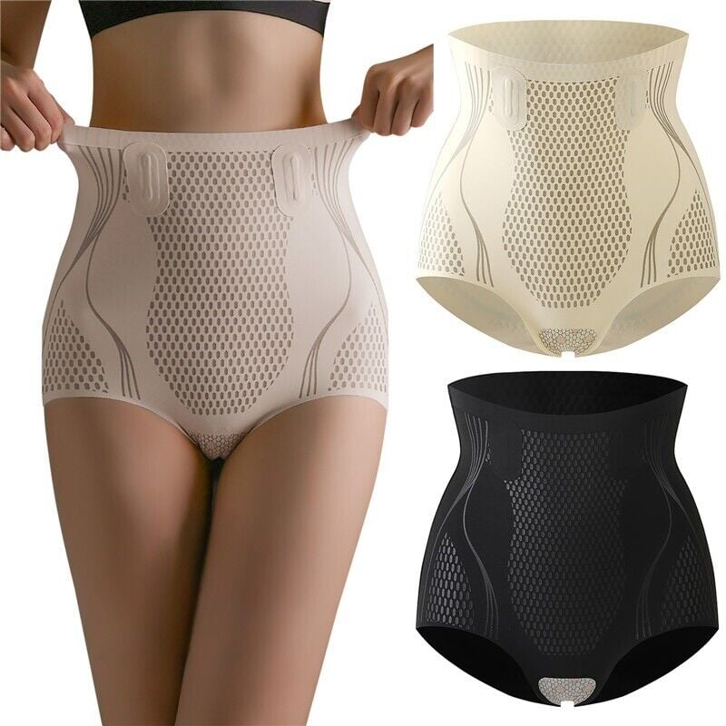 Ice Silk Ion Fibre Tummy Control Underpants-11