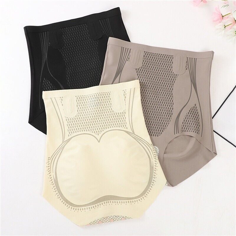 Ice Silk Ion Fibre Tummy Control Underpants-12