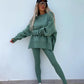 Women's Long Sleeve Printed Sweatshirt and Leggings 2-piece Set-4