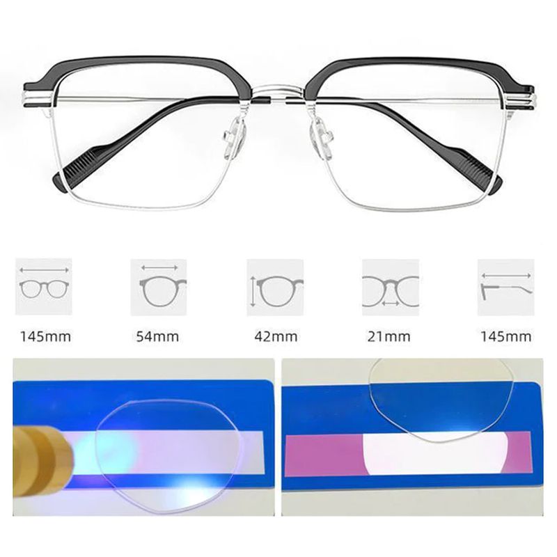 🔥HOT SALE 49% OFF🔥Fashionable Anti-blue Light Square Myopic Glasses-6