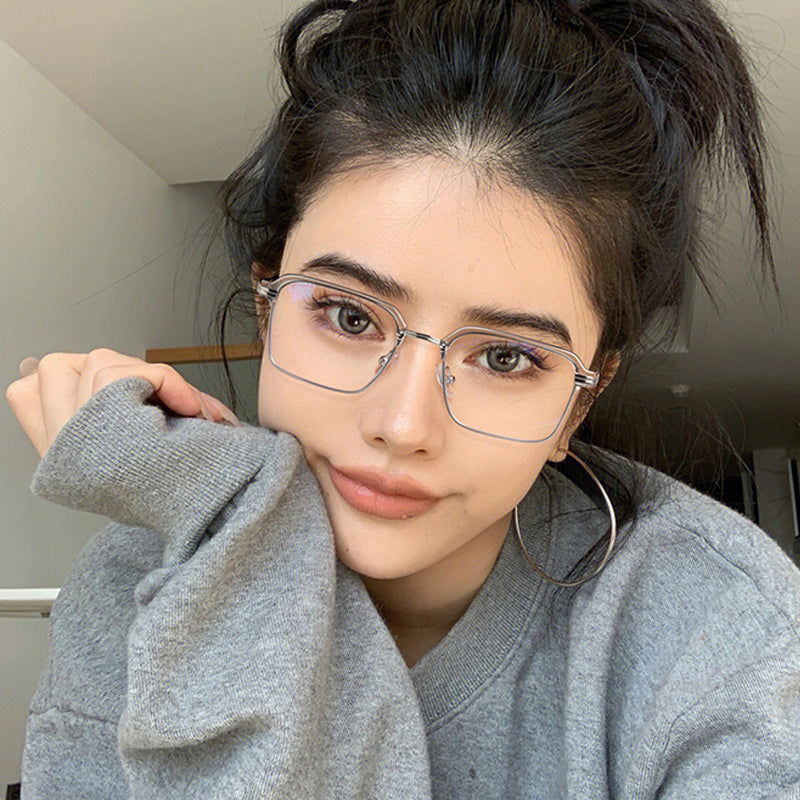 🔥HOT SALE 49% OFF🔥Fashionable Anti-blue Light Square Myopic Glasses-7