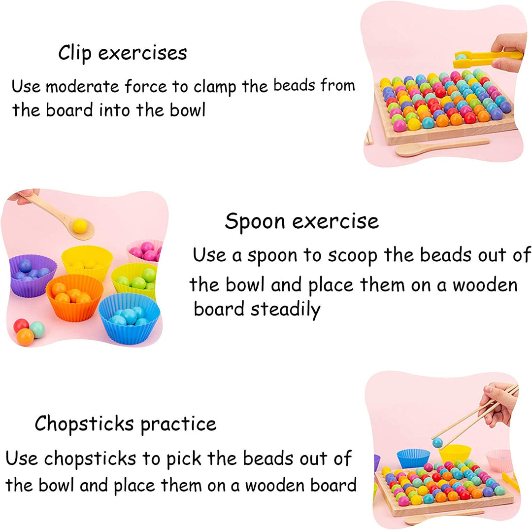 Wooden Board Bead Game-10