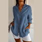 🔥HOT SALE - 49% OFF🔥Classic Pleated Textured Single-Breasted Lapel Shirt for Women