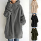 Women's Autumn/Winter Zipper Hooded Sweater-1
