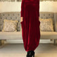 💃HOT SALE 49% OFF🍂Round neck slimming long dress-7