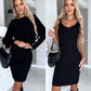 🌷💝Last Day Sale 49%OFF - 👗Knit Pullover Sweater and Cami Dress Set-2