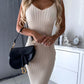 🌷💝Last Day Sale 49%OFF - 👗Knit Pullover Sweater and Cami Dress Set-7