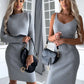 🌷💝Last Day Sale 49%OFF - 👗Knit Pullover Sweater and Cami Dress Set-15