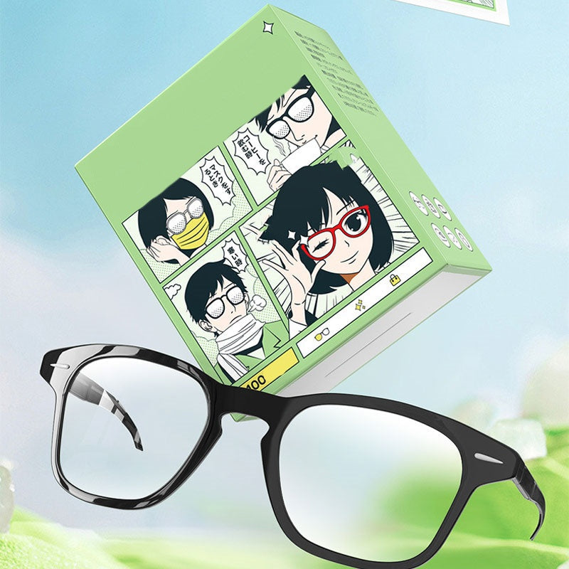 Disposable Anti Fog Glasses Cleaner Wet Wipe-1