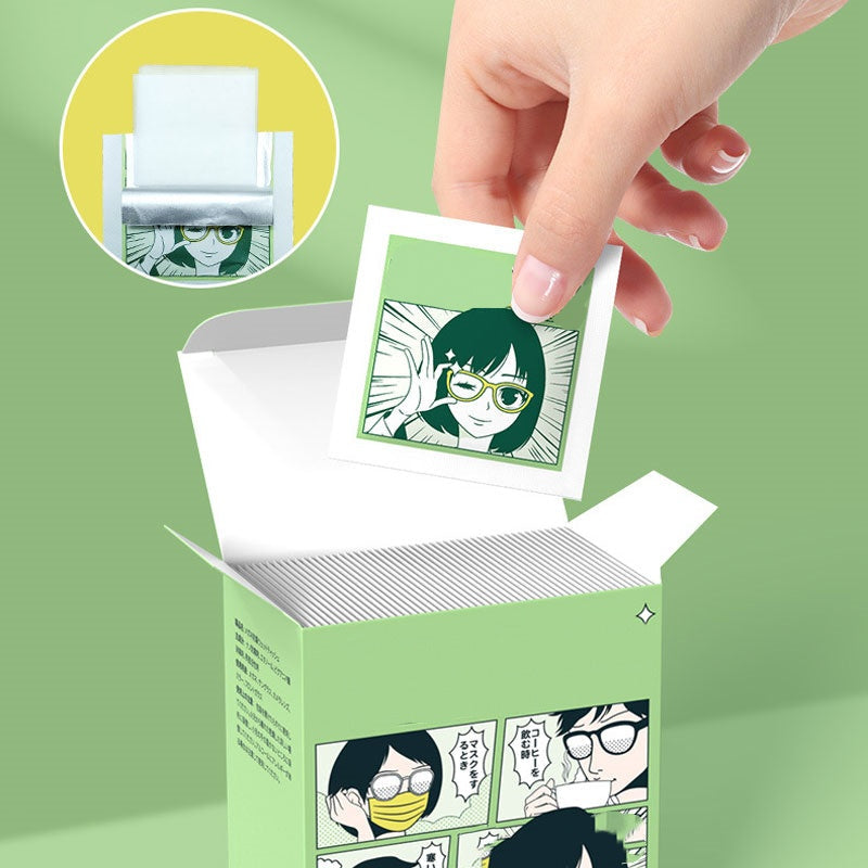 Disposable Anti Fog Glasses Cleaner Wet Wipe-3