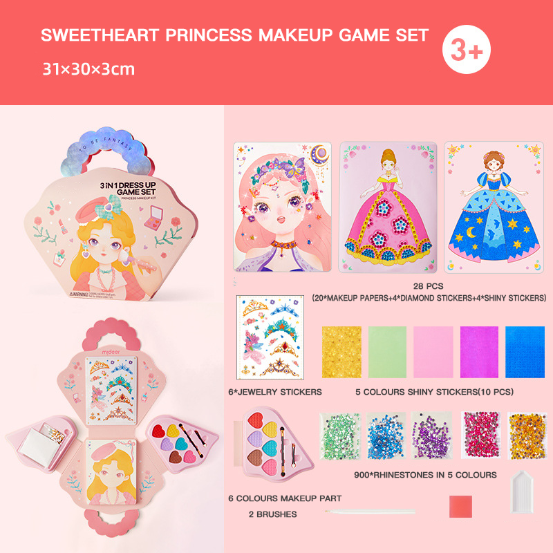🔥Hot Sale 49% OFF💅Upgraded Girls' Fav.💝Fantasy 3 In 1 Make Up Game Set🎁-1