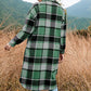 Women's Plaid Print Long Sleeve Warm Tweed Coat-7