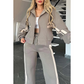 🎉  Early Bird Price🎁Women's Striped Zipper Jacket & Casual Pants 2-Piece Set