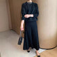 🔥HOT SALE 49% OFF🔥Women's Round-Neck Top ＆ Pleated Skirt 2-Piece Set-13