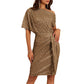 💃Last Day Sales - 49% OFF🎉Sparkly One-Shoulder Ruched Dress