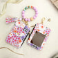 🔥Hot sale 49%🔥 Women’s Boho Style Card Bag with Beaded Bracelet & Tassel Keychain