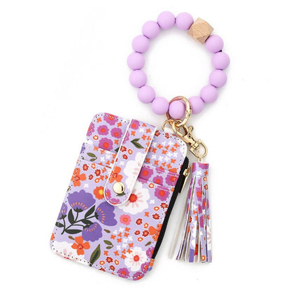 🔥Hot sale 49%🔥 Women’s Boho Style Card Bag with Beaded Bracelet & Tassel Keychain