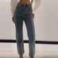 💎2025 HOT SALE👖Women's Jeans With Shiny Rhinestones And Chic Slit✨