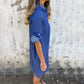 🔥What should I wear tomorrow?👗Women's Casual Denim Lapel Dress🎉Free shipping