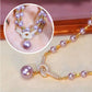 💜 Pearl Concentric Knot Necklace