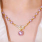 💜 Pearl Concentric Knot Necklace
