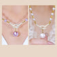 💜 Pearl Concentric Knot Necklace