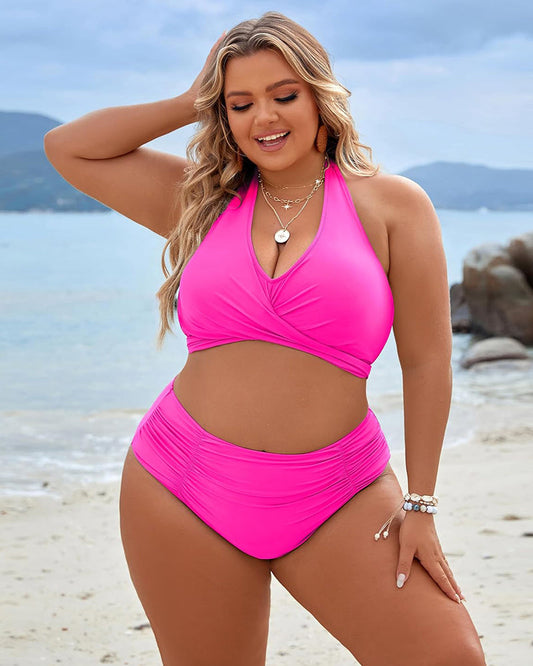 🔥HOT SALE 50% OFF👙Tummy Control Bathing Suits Modest High Waisted Bikini Sets