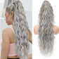 Only £10.99 Last Day Promotion!🎁🔥💜Curly Wavy Frizzy Hair Extension with Ponytail