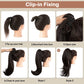Only £10.99 Last Day Promotion!🎁🔥💜Curly Wavy Frizzy Hair Extension with Ponytail