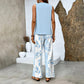 🔥Hot Sale 60% OFF🌺Women's Trendy Print 2 Piece Outfits Sleeveless Top & Pants