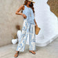 🔥Hot Sale 60% OFF🌺Women's Trendy Print 2 Piece Outfits Sleeveless Top & Pants