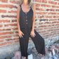 🔥Mother's Day Hot Sale 50% OFF🌸Women's Buttoned Casual Versatile Loose Jumpsuit