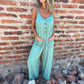 🔥Mother's Day Hot Sale 50% OFF🌸Women's Buttoned Casual Versatile Loose Jumpsuit
