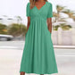 🍀LAST DAY SALE 49% OFF🍀Women’s V-Neck Short Sleeve Long Dresses