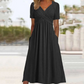 🍀LAST DAY SALE 49% OFF🍀Women’s V-Neck Short Sleeve Long Dresses
