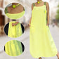 🌸🔥Mother's Day Hot Sale 60%-Wide Strap Maxi Dress with Pockets