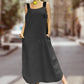 🌸🔥Mother's Day Hot Sale 60%-Wide Strap Maxi Dress with Pockets