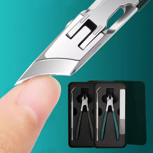 🔥Limited SALE 60% OFF🎁 Anti-Splash 25° Slant Edge Nail Clipper 3-Piece Set