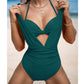 💕Mother's Day Hot Sale 60% off🌸Women's Tie Solid Color Swimsuit 2-PCS Set