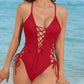 🌊Summer Cool Deal: £14.99!!🌊Women's Sexy V-Neck One Piece Swimsuit