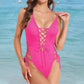 🌊Summer Cool Deal: £14.99!!🌊Women's Sexy V-Neck One Piece Swimsuit