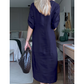 ⏳ Limited time 50% off! 💥Women's Button-Down Side Slit Maxi Dress（The more you buy, the higher the discount）