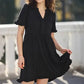 💃2026 Summer Hot Sale 49% OFF🌈Women's V Neck Ruffle Casual A-Line Flowy Swing Shift Dress